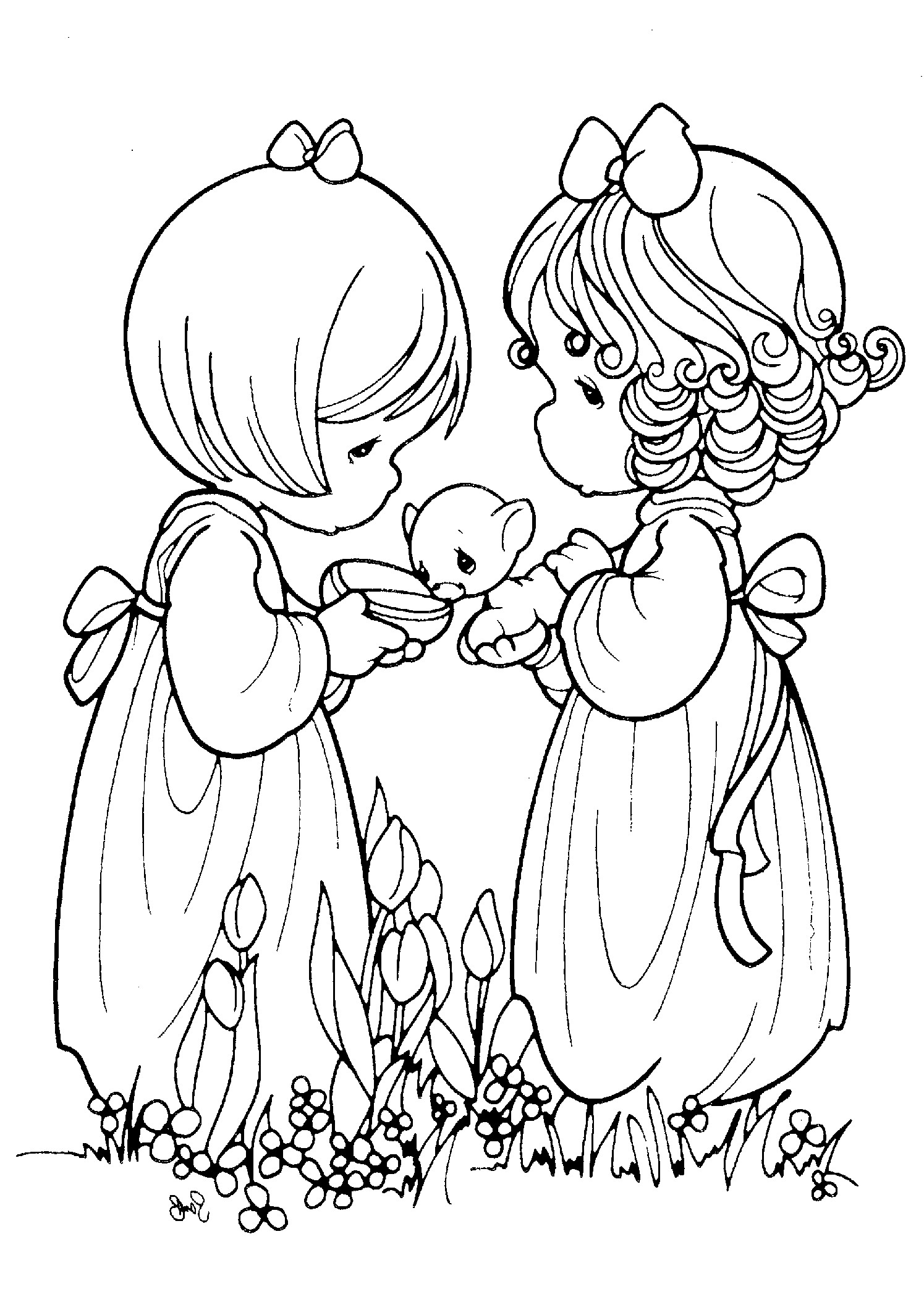 Precious Moments Coloring Book Pages
 Animals In The Noah s Ark Precious Moments Coloring Page