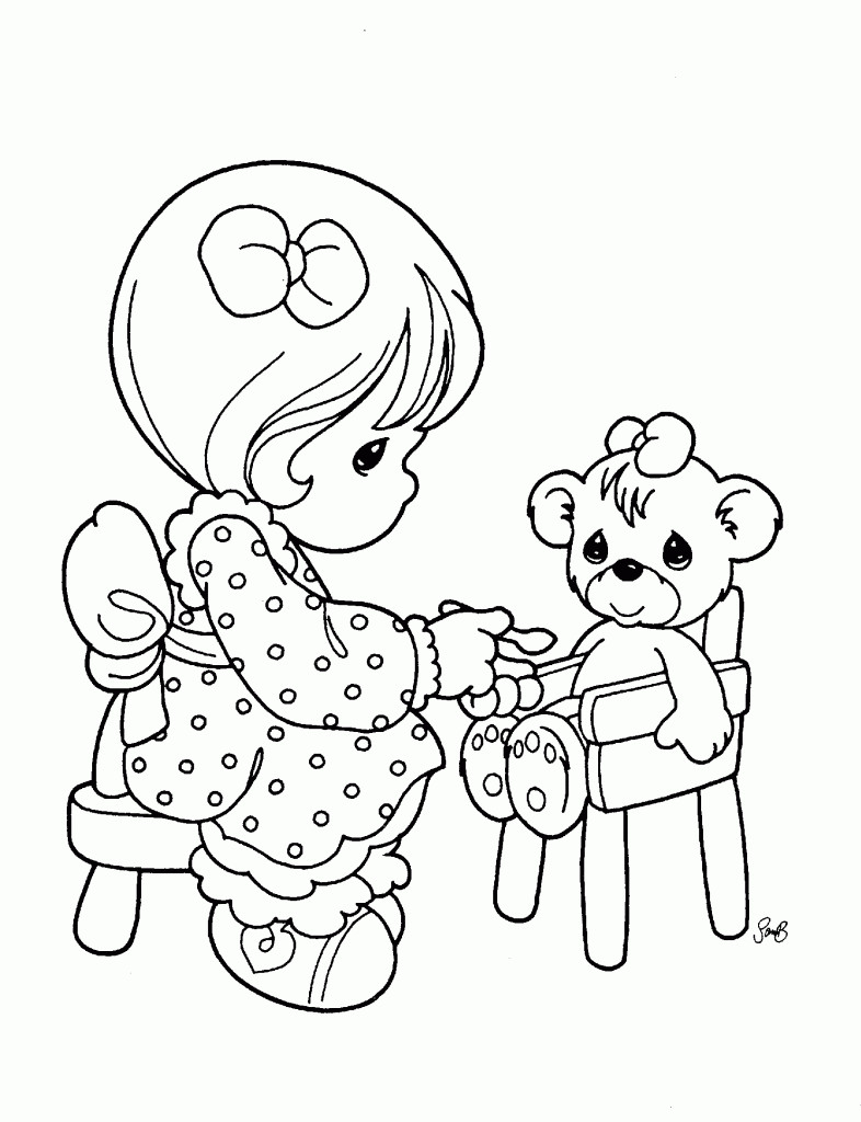 Precious Moments Printable Coloring Sheets
 Free Printable Precious Moments Coloring Pages For Kids