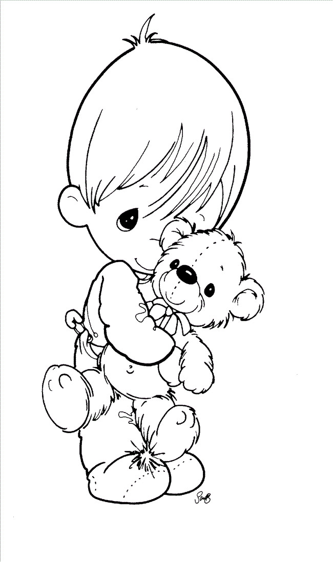 Precious Moments Printable Coloring Sheets
 Free Printable Precious Moments Coloring Pages For Kids