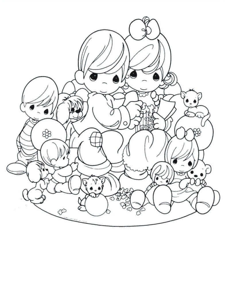 Precious Moments Printable Coloring Sheets
 Free Printable Precious Moments Coloring Pages For Kids