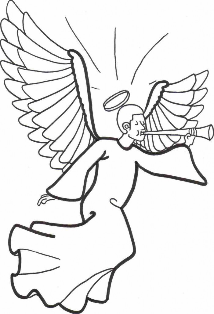 Preschool Coloring Sheets For Angels
 Free Printable Angel Coloring Pages For Kids