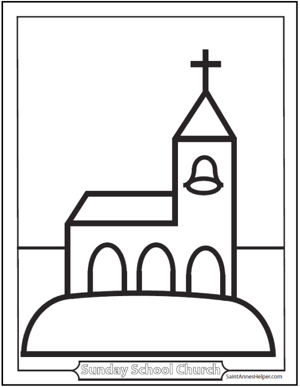 Best ideas about Preschool Coloring Sheets For Church
. Save or Pin 9 Church Coloring Pages From Simple To Ornate Now.