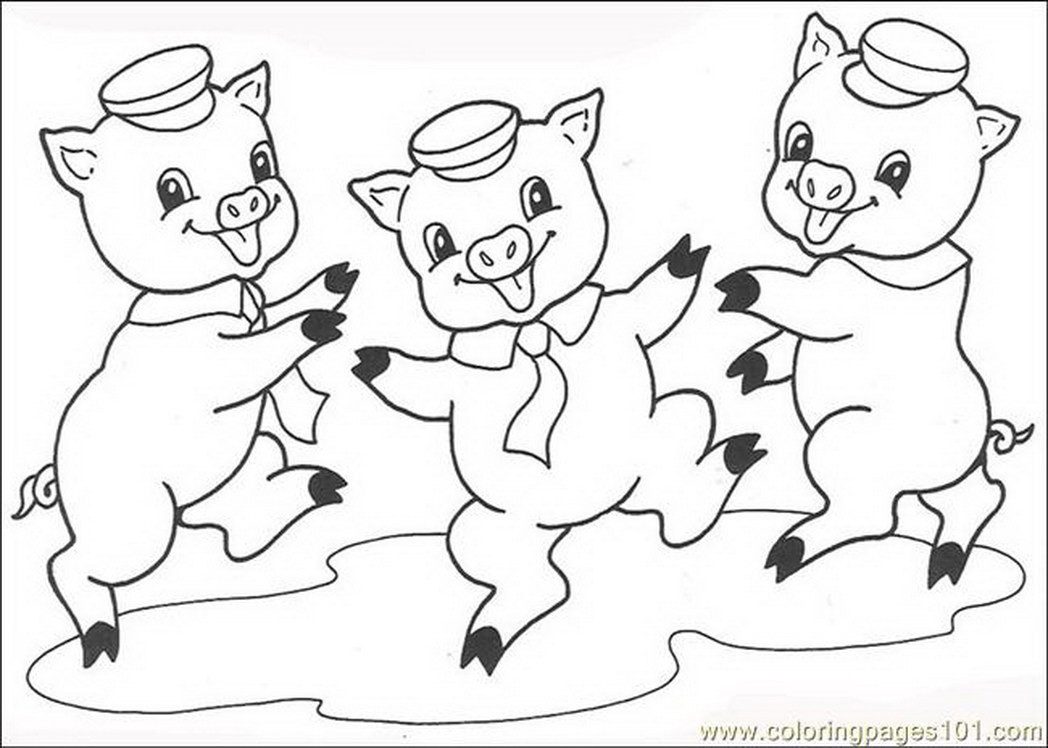 Preschool Coloring Sheets For The 3 Little Pigs Wolf
 coloring pages the three little pigs cartoons others free
