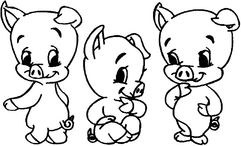 Preschool Coloring Sheets For The 3 Little Pigs Wolf
 Three Little Pigs Free Colouring Pages