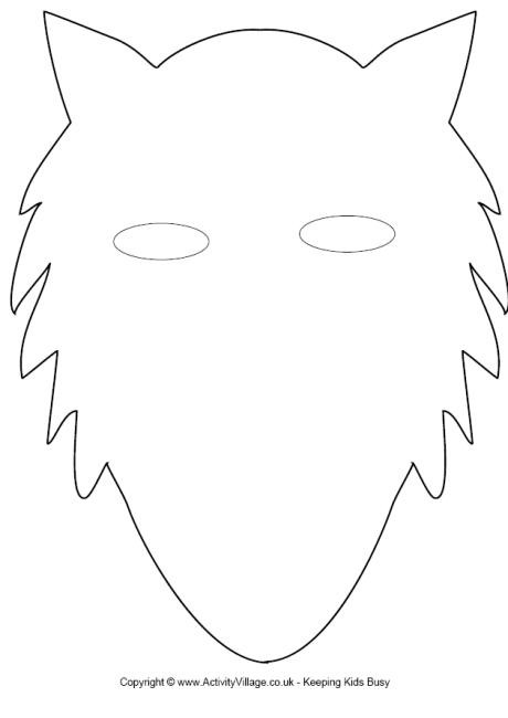 Preschool Coloring Sheets For The 3 Little Pigs Wolf Mask
 24 of 3 Little Pigs Wolf Mask Template
