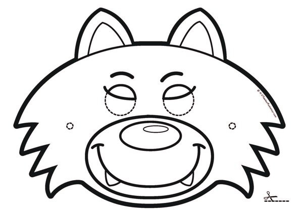 Preschool Coloring Sheets For The 3 Little Pigs Wolf Mask
 24 of 3 Little Pigs Wolf Mask Template