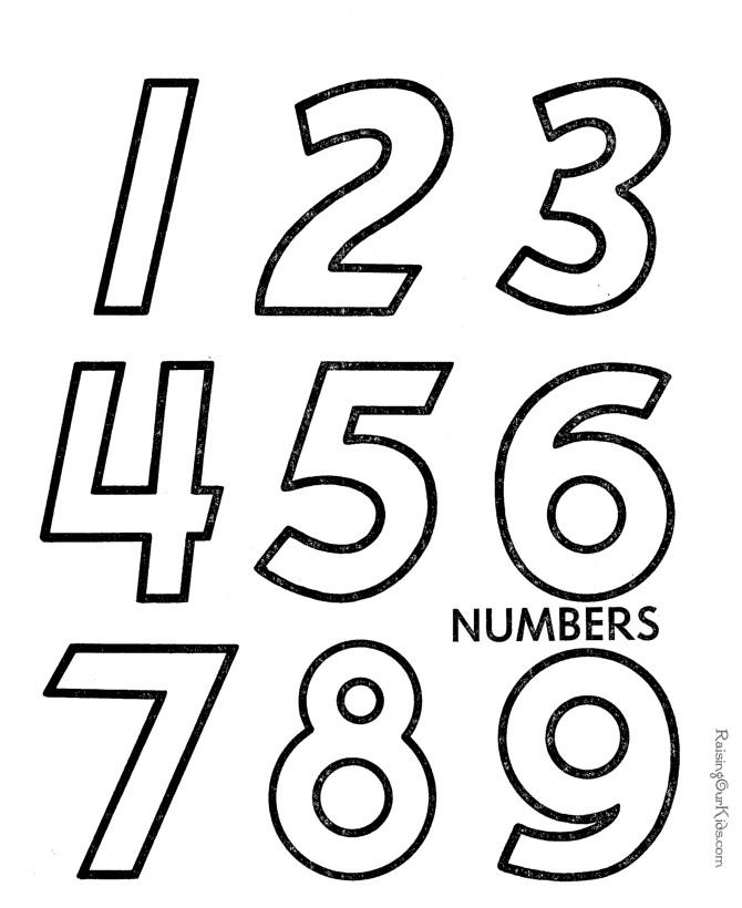 Preschool Coloring Sheets For The N And The Number 9
 Learn numbers preschool activities for kids 018