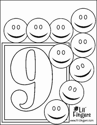 Preschool Coloring Sheets For The N And The Number 9
 Crafts Actvities and Worksheets for Preschool Toddler and