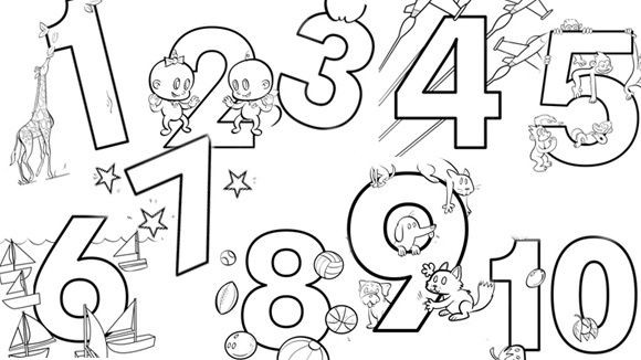 Preschool Coloring Sheets For The N And The Number 9
 Numbers Grandparents School Pinterest