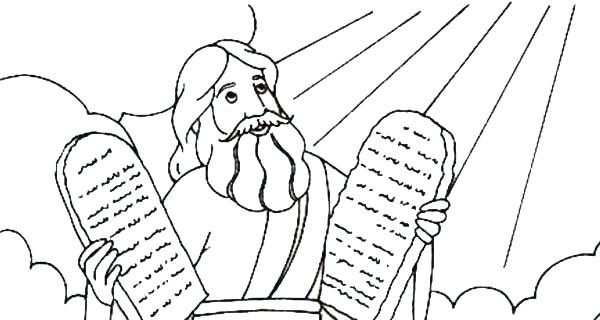 Preschool Coloring Sheets Moses &amp; The Ten Commandments
 10 mandments coloring pages Coloring Page