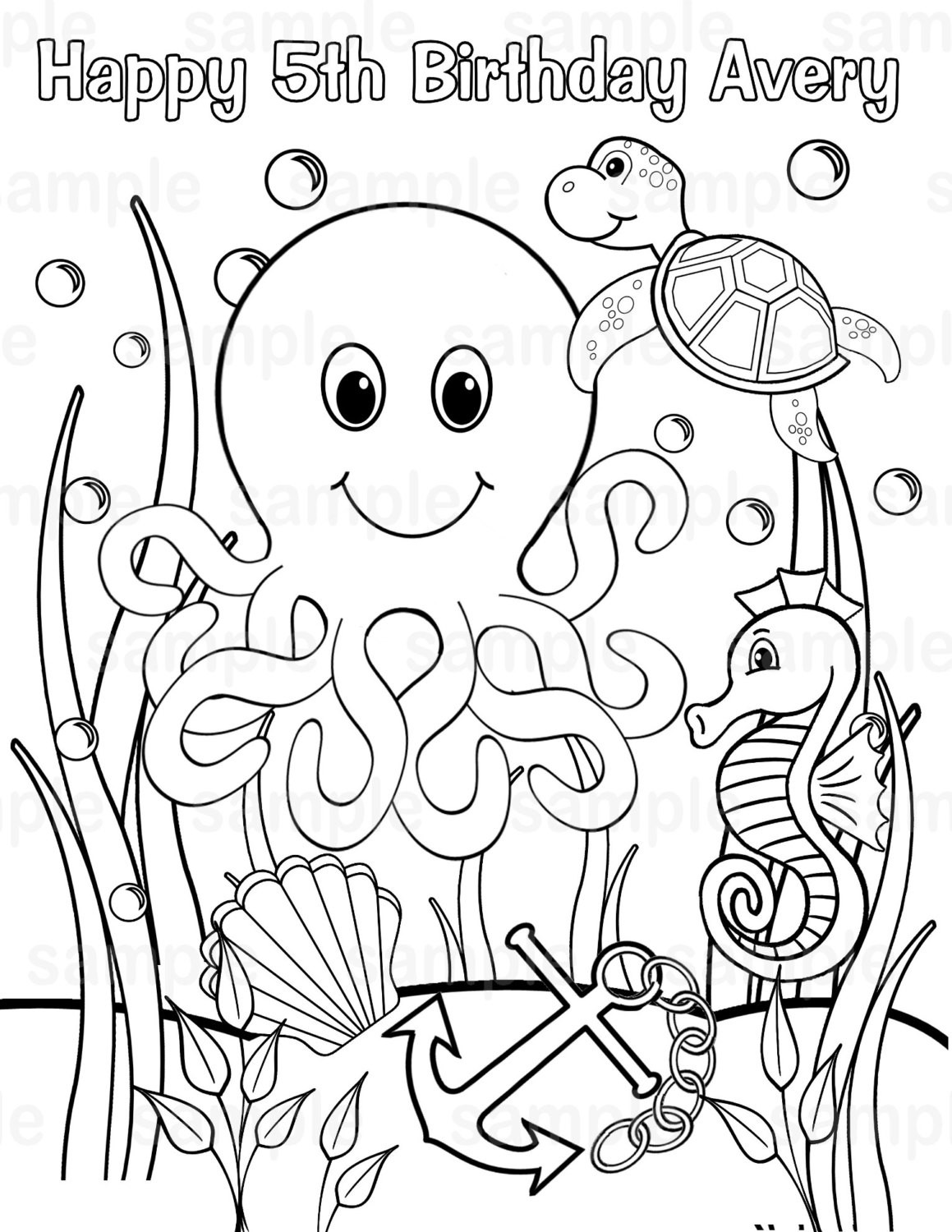 Preschool Coloring Sheets Ocean
 Under The Sea Coloring Pages