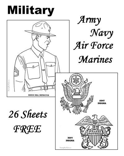 Preschool Coloring Sheets Of Soldiers
 Military Coloring Pages Free and Printable