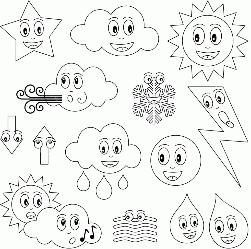 Preschool Coloring Sheets On Weather
 Weather Coloring Pages Preschool Coloring Home