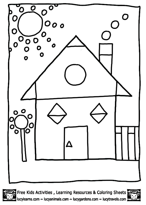Preschool Coloring Sheets Shapes
 15 Best of Color By Shape Worksheet Scarecrow