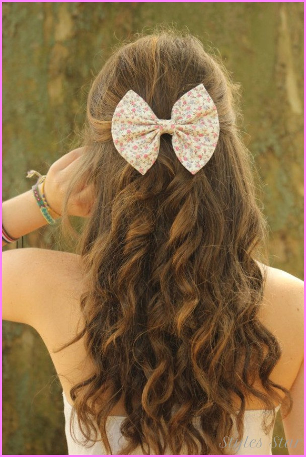 Best ideas about Pretty And Easy Hairstyles
. Save or Pin Cute hairstyles for long curly hair school StylesStar Now.