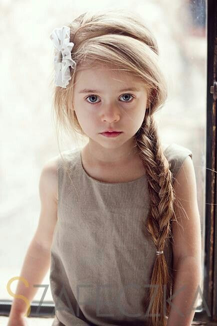 Best ideas about Pretty Little Girl Hairstyles
. Save or Pin Beautiful little girl with a long blonde braid and a white Now.