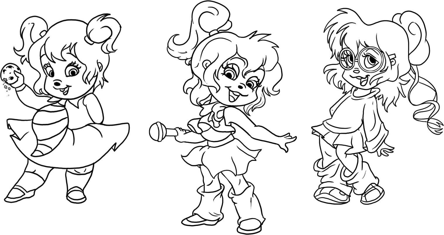 Prinatable Coloring Pages
 Free Printable Chipettes Coloring Pages For Kids