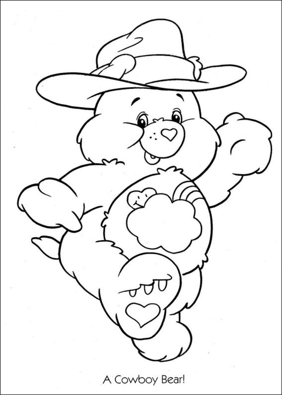Prinatable Coloring Pages
 Free Printable Care Bear Coloring Pages For Kids