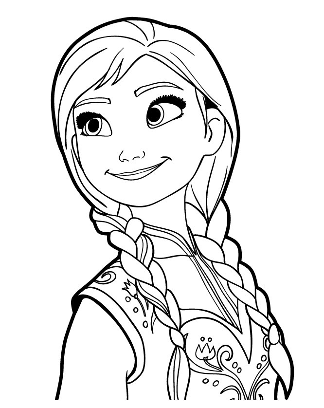 Princess Anna Coloring Pages
 Disney Frozen Coloring Pages To Download