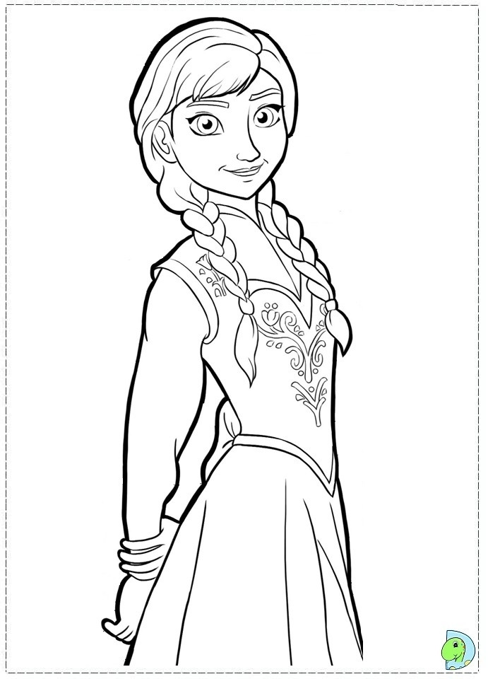Princess Anna Coloring Pages
 Get This Free Coloring Pages of Princess Anna from Disney