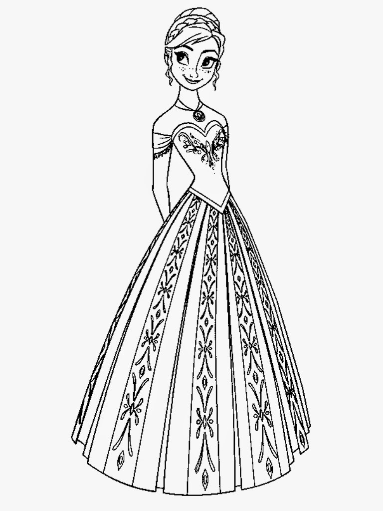 Princess Anna Coloring Pages
 30 Anna Coloring Pages ColoringStar