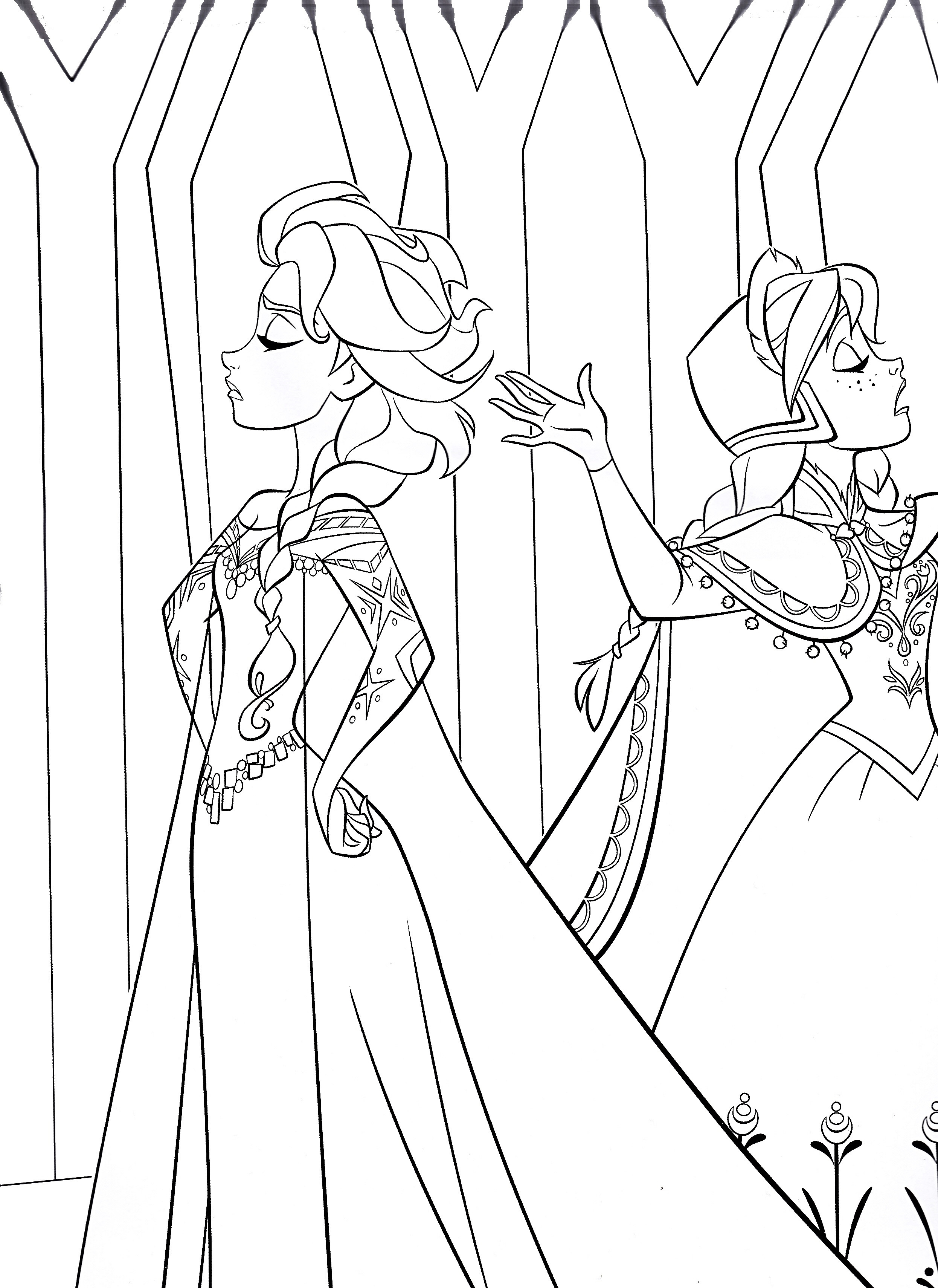 Princess Anna Coloring Pages
 Free Printable Frozen Coloring Pages for Kids Best