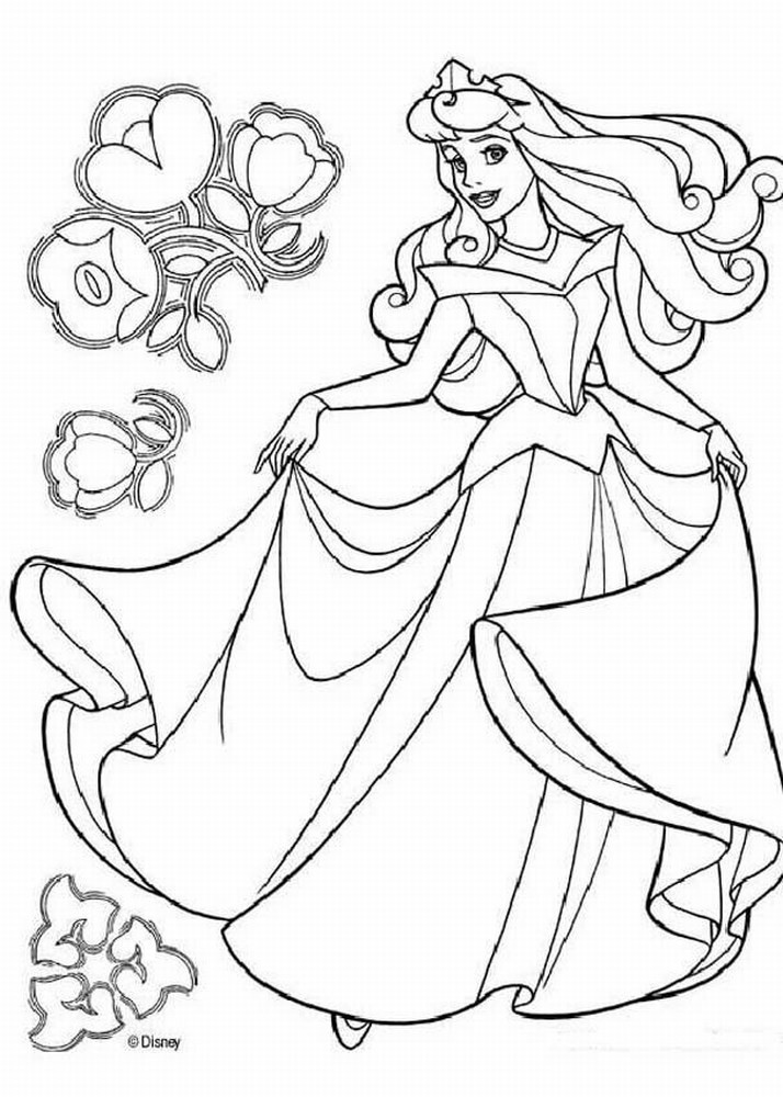 Princess Coloring Pages To Print
 Free Printable Disney Princess Coloring Pages For Kids