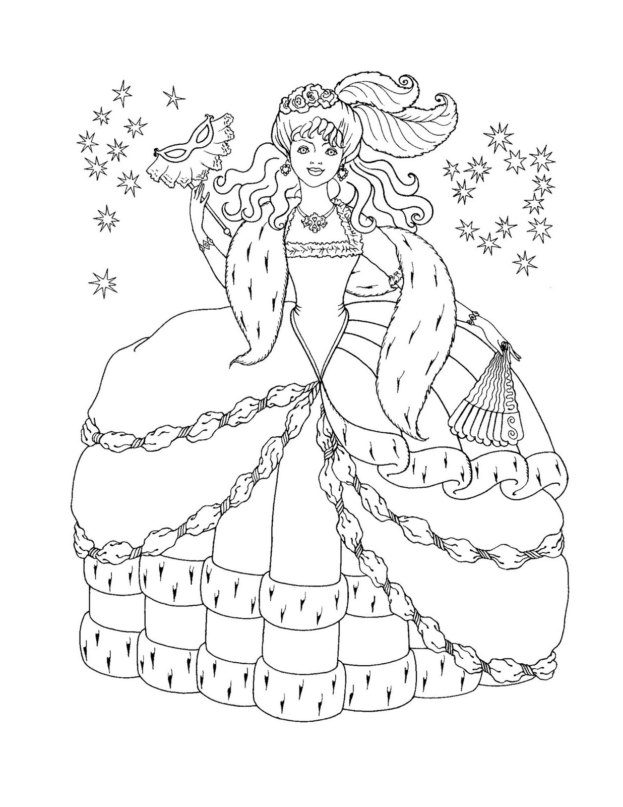 Princess Coloring Pages To Print
 Free Printable Disney Princess Coloring Pages For Kids