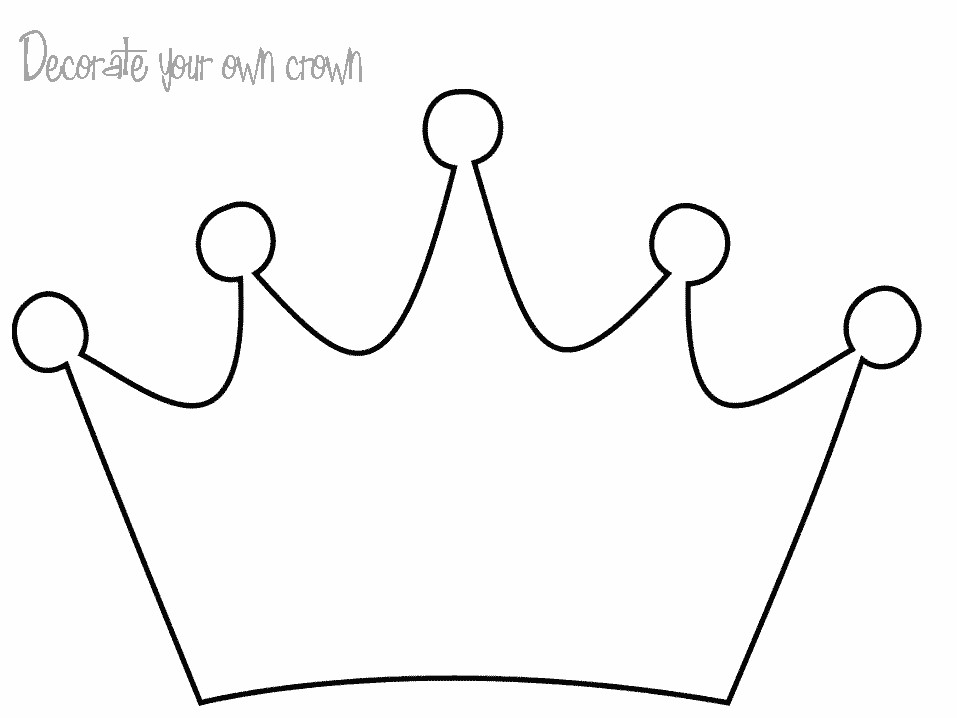 Princess Crown Coloring Pages
 Princess Crown Coloring Pages For Kids – Color Bros