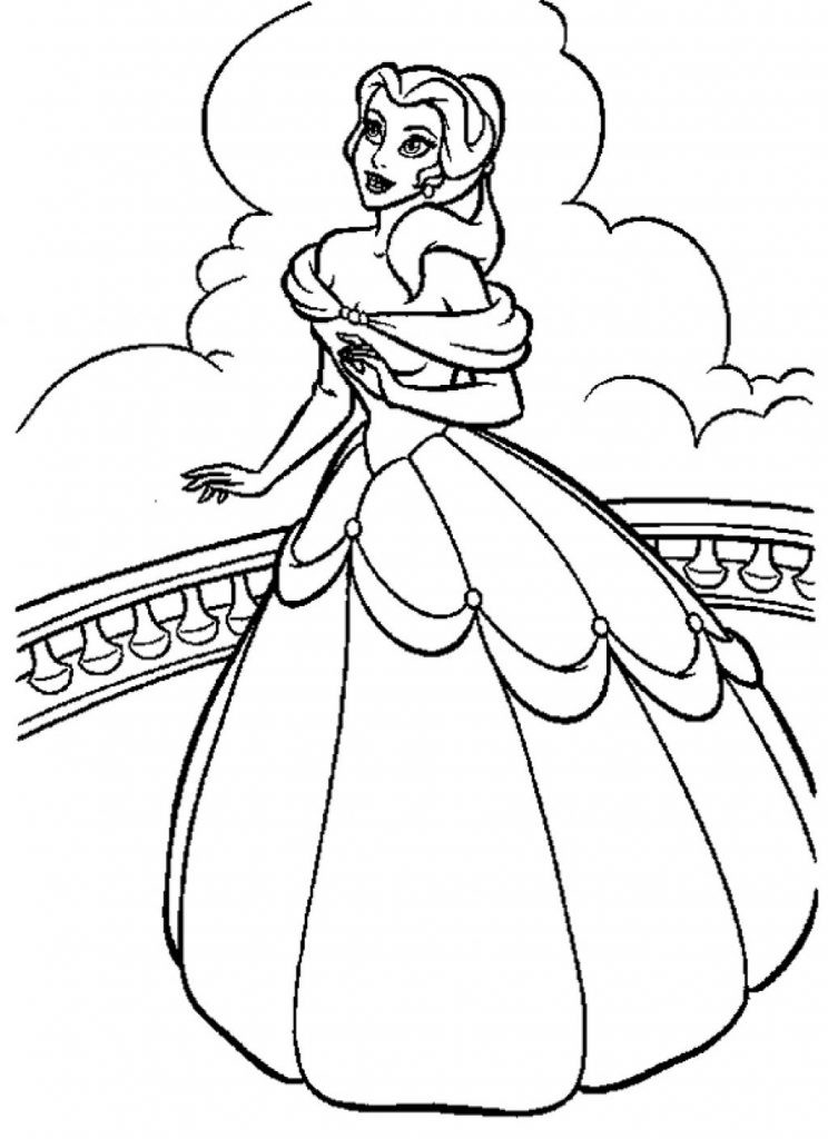 Print Free Coloring Pages Disney
 Free Printable Belle Coloring Pages For Kids