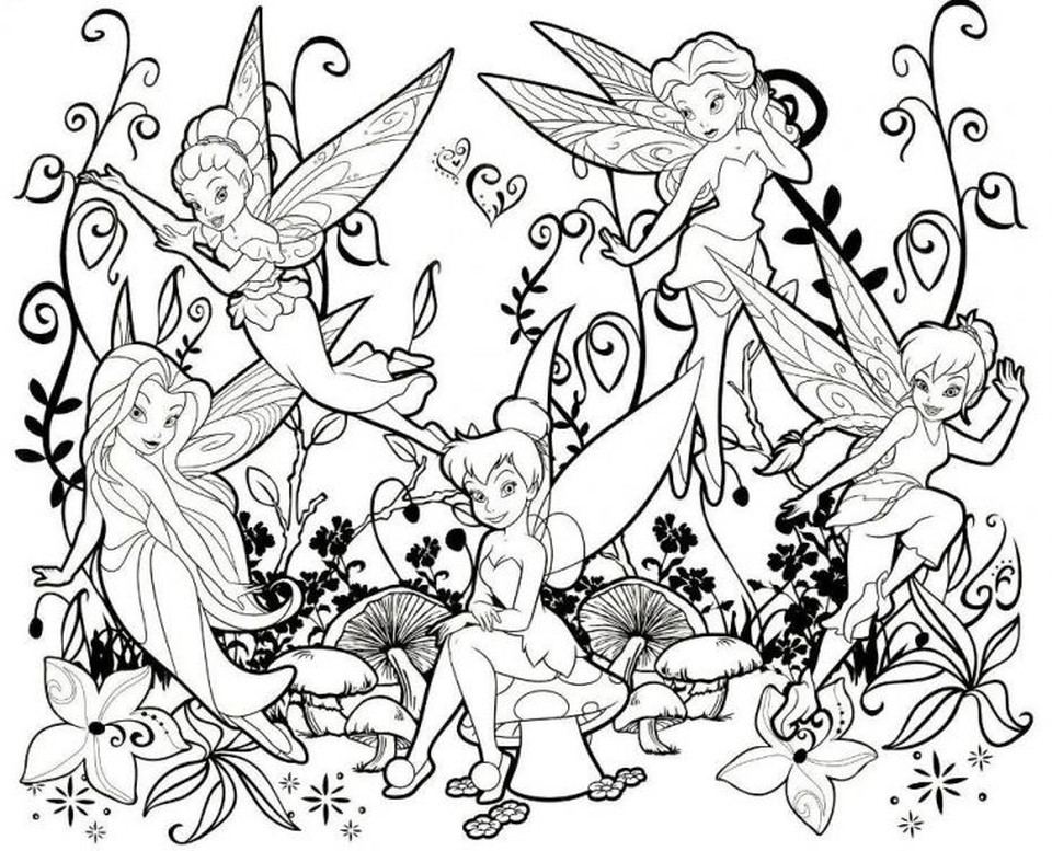 Print Out Coloring Book Pages
 Get This tinkerbell fairy coloring pages to print out