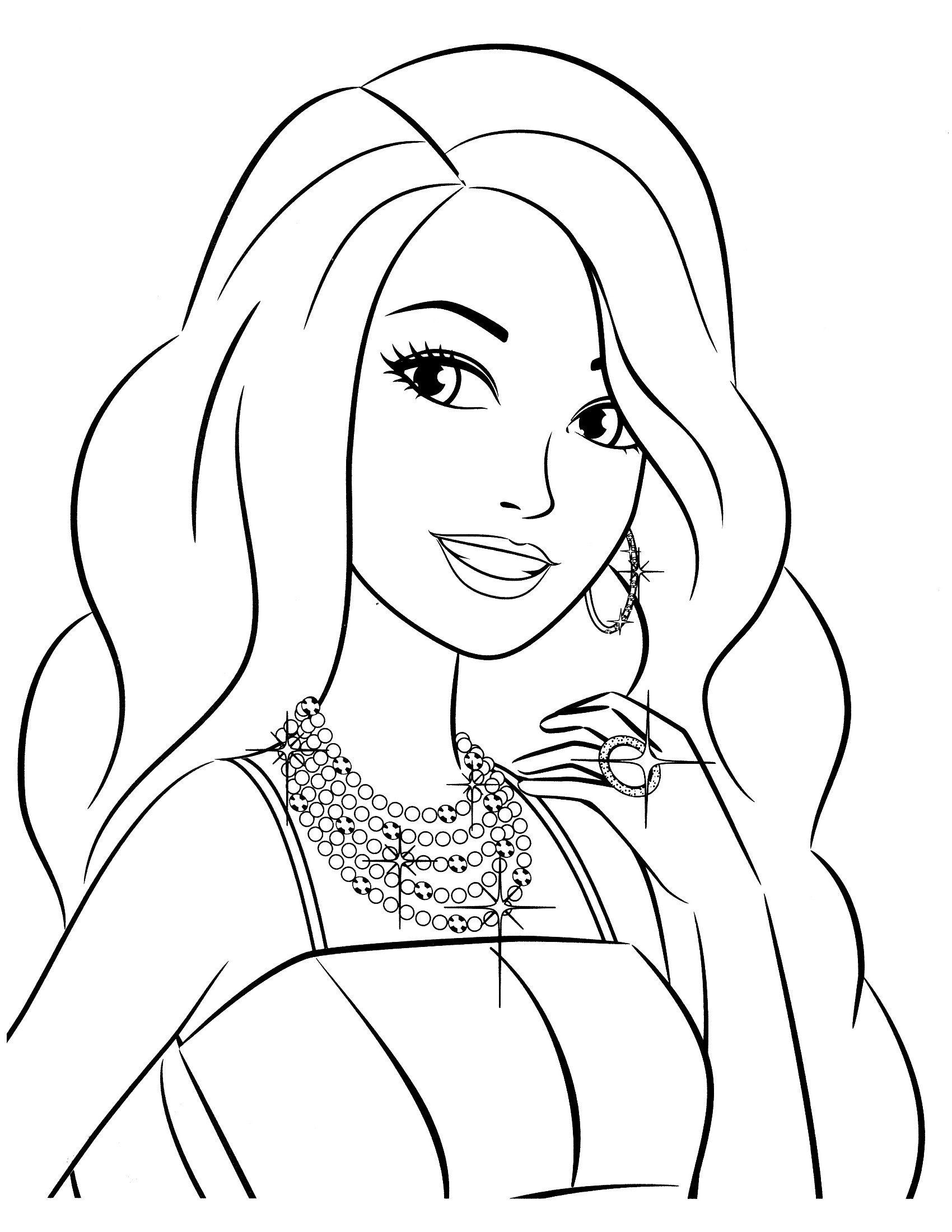 Print Out Coloring Book Pages
 Sturdy Barbie Coloring Pages To Print Out 1table Co