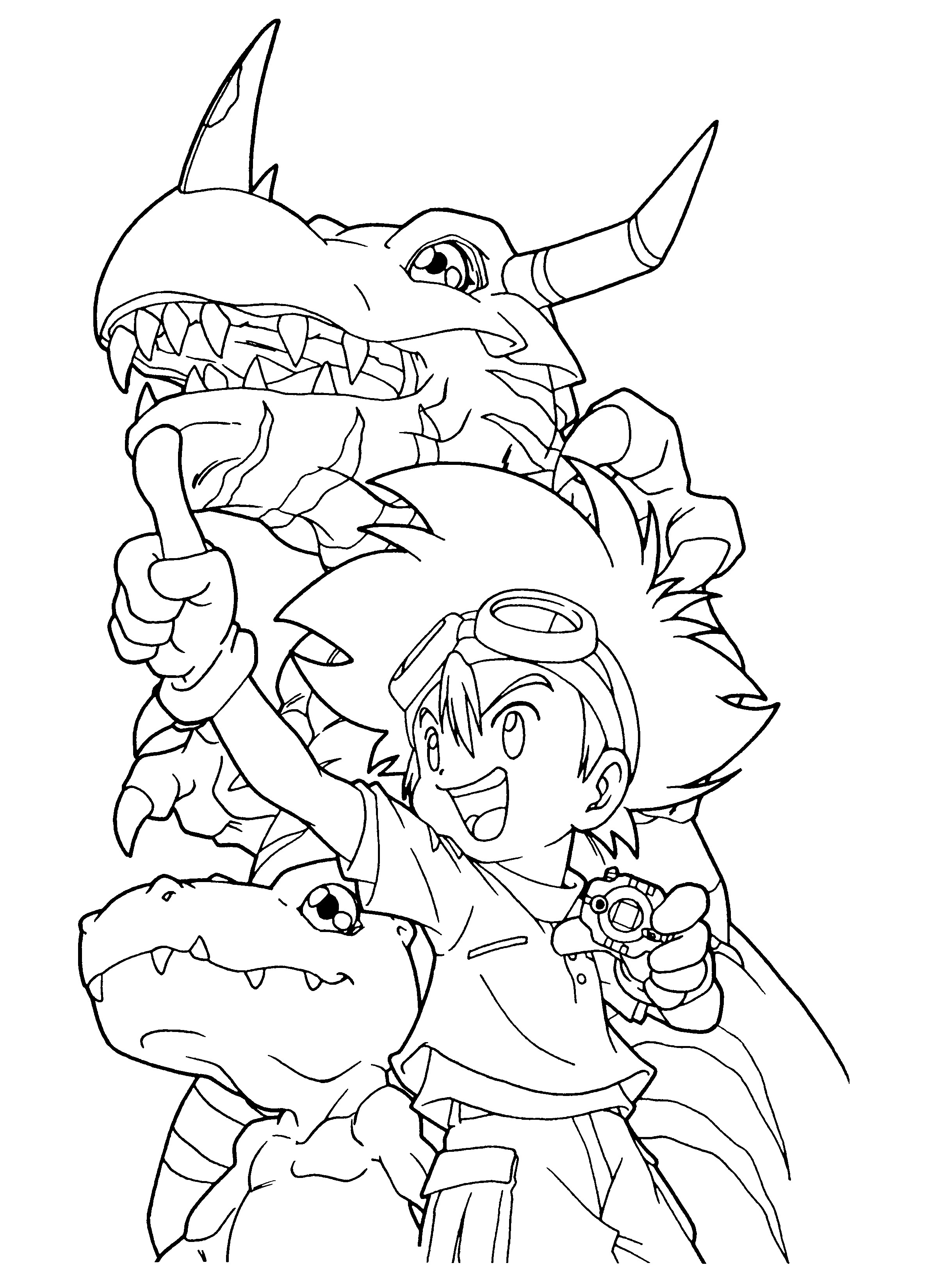 Print Out Coloring Pages
 Free Printable Digimon Coloring Pages For Kids