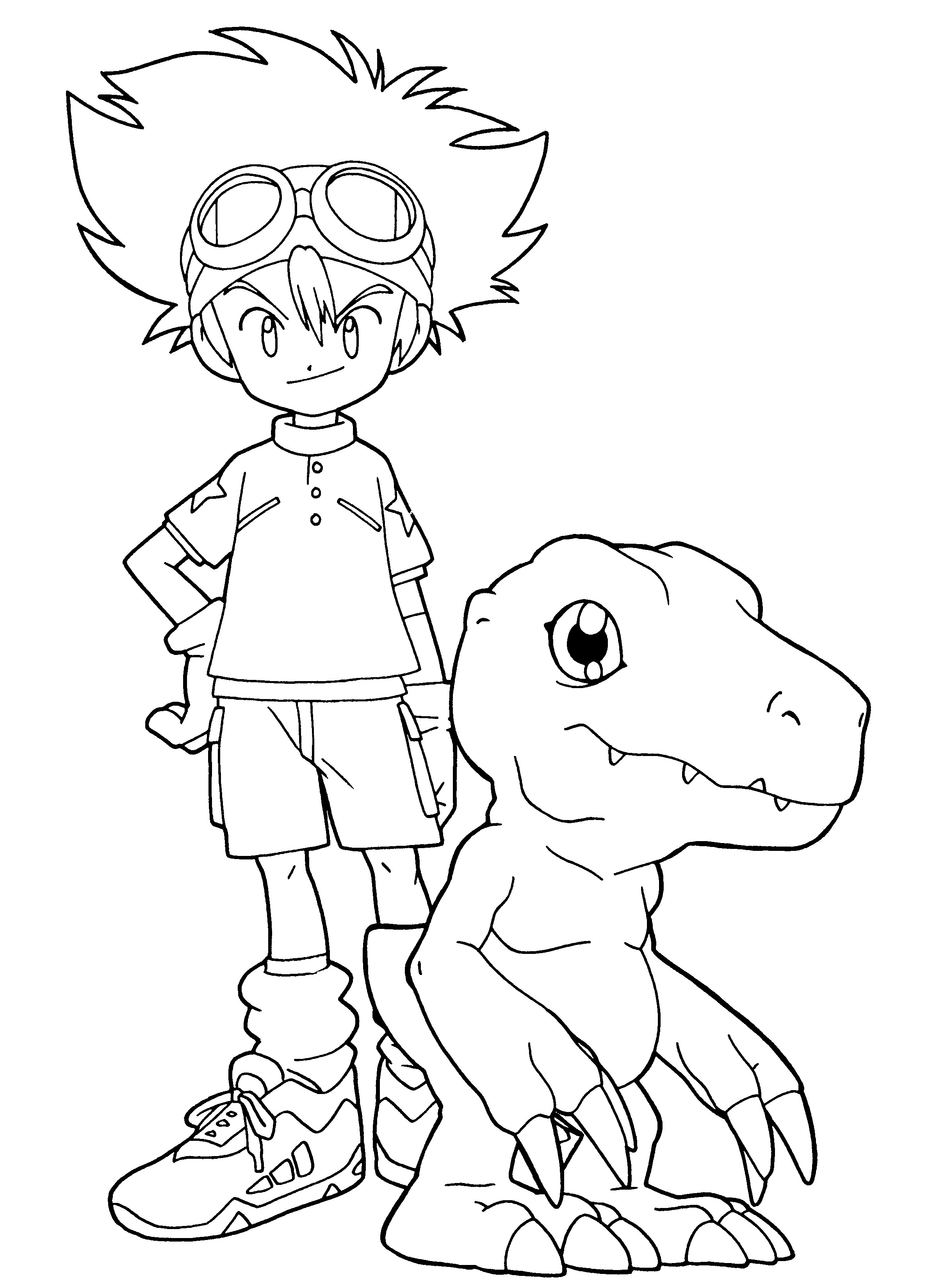 Print Out Coloring Pages
 Free Printable Digimon Coloring Pages For Kids