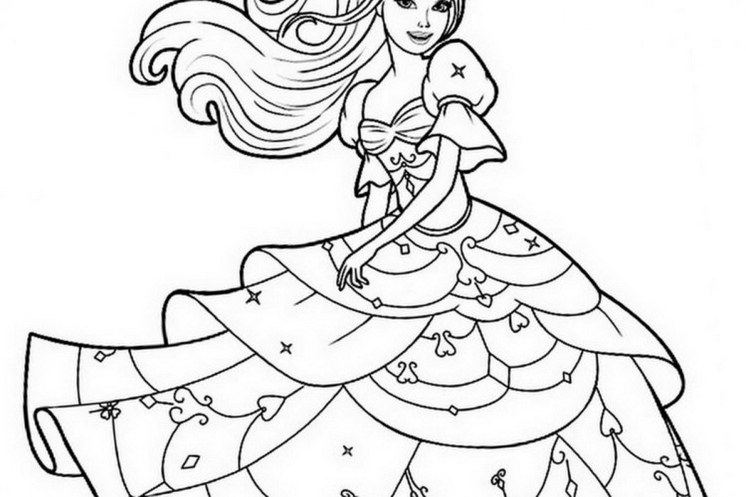 Print Out Coloring Sheets For Girls
 Coloring Pages For Girls To Print Out Barbie Coloring
