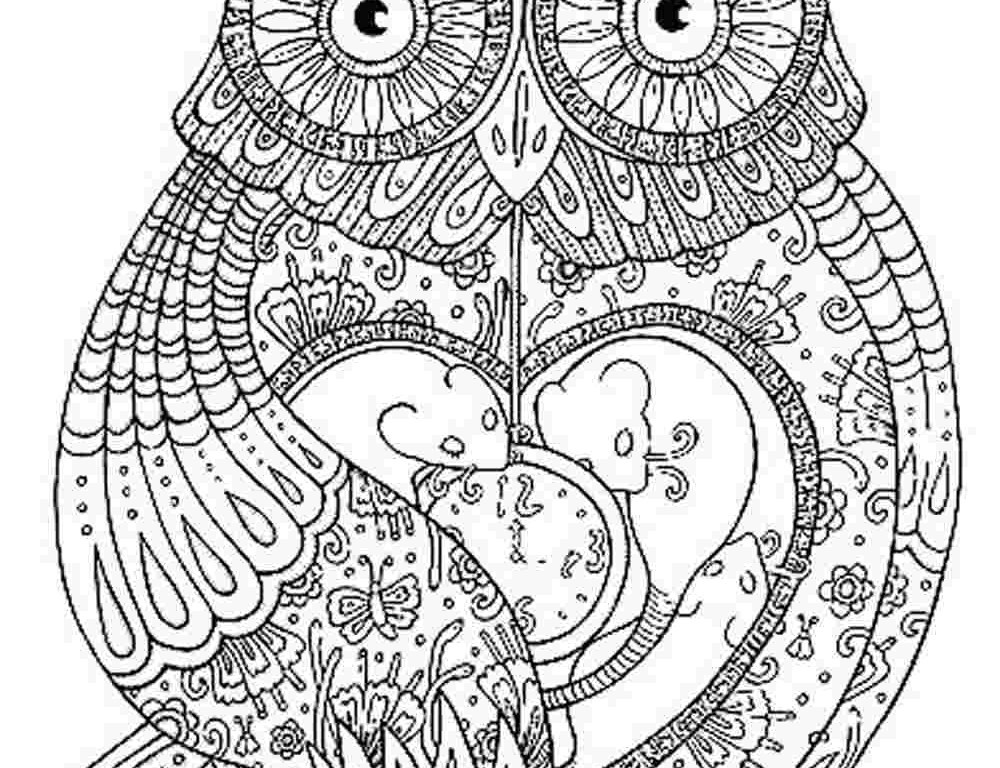 Printable Adult Coloring Books
 Coloring Pages of Owls for Adults Bestofcoloring