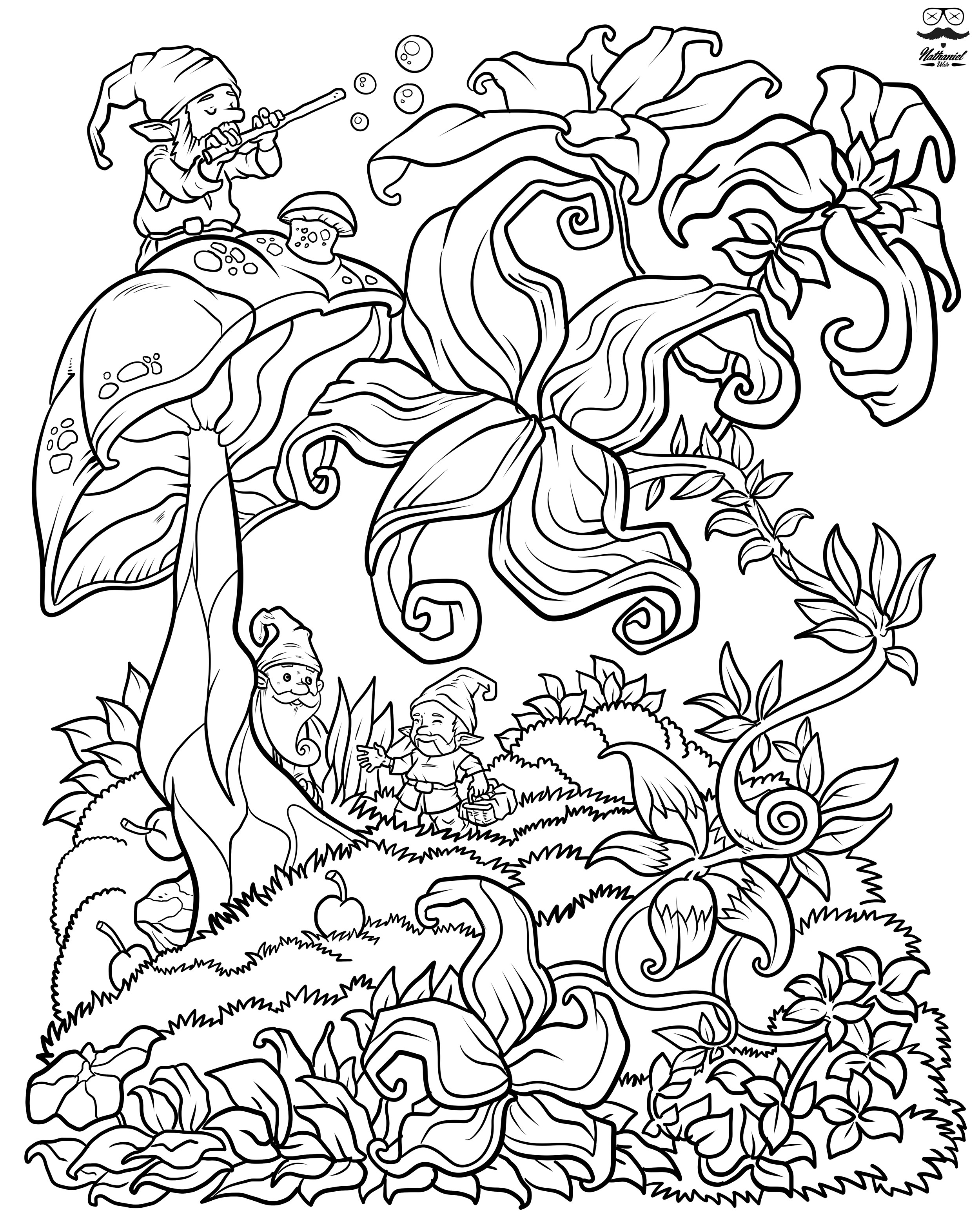 Printable Adult Coloring Books
 Floral Fantasy Digital Version Adult Coloring Book