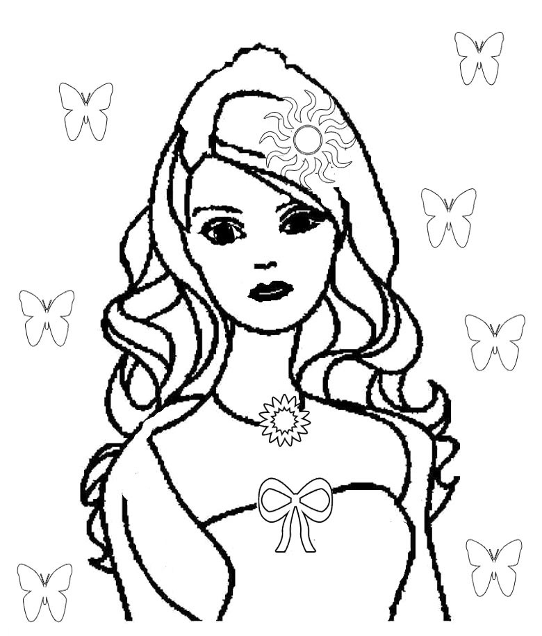 Printable Barbie Doll Coloring Sheets For Boys
 Barbie Coloring Pages