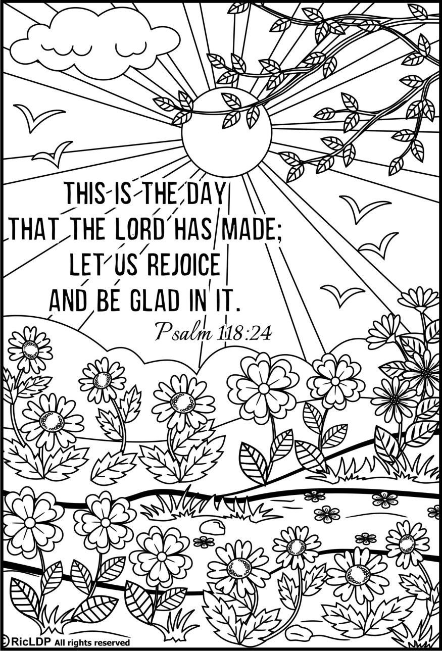 Printable Bible Coloring Pages
 15 Printable Bible Verse Coloring Pages
