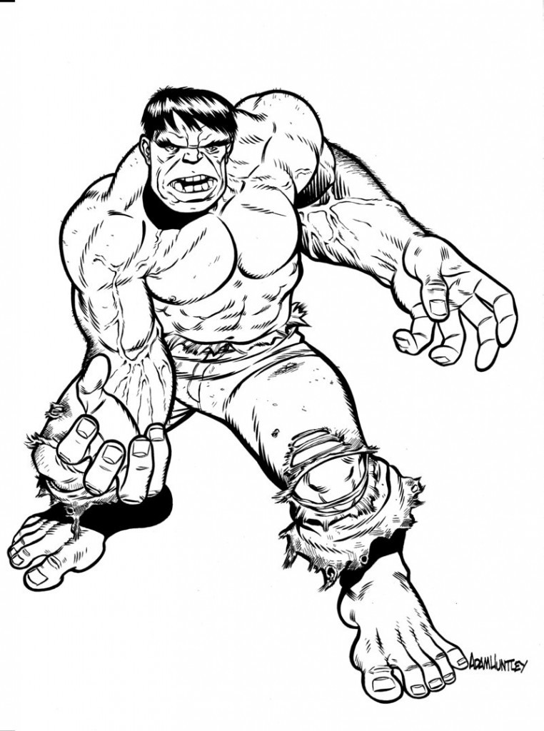 Printable Coloring Books
 Free Printable Hulk Coloring Pages For Kids