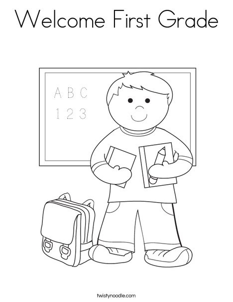 Printable Coloring Pages For Boys In First Grade
 Boy Student in School Coloring Page