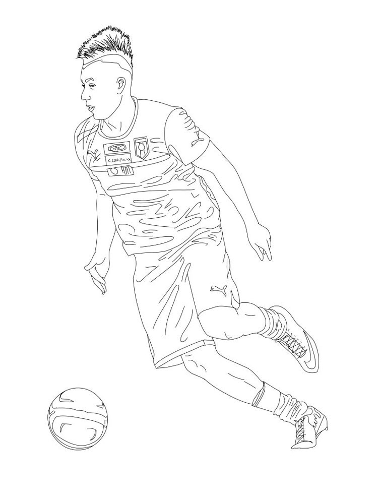 Printable Coloring Pages For Boys Soccre
 Soccer Player coloring pages Free Printable Soccer Player