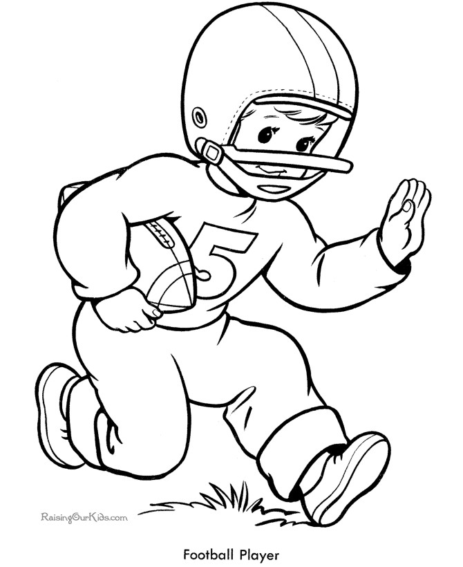 Printable Coloring Pages For Boys Soccre
 Football Player Coloring Pages Coloring Home