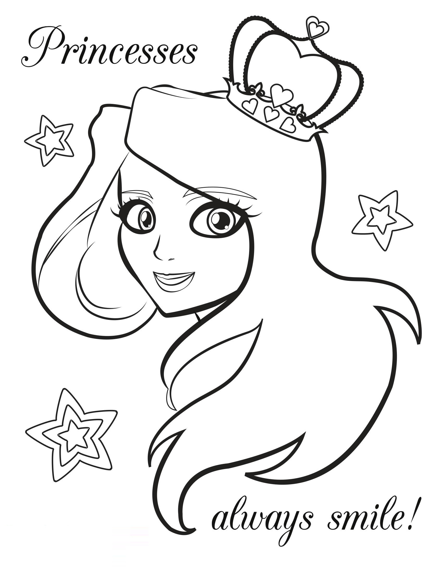 Printable Coloring Pages For Girls
 2014 free coloring pages of princess to print for girls
