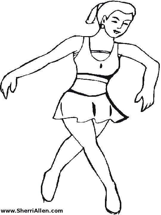 Printable Coloring Pages For Girls Dance
 Dance Coloring Pages Bestofcoloring