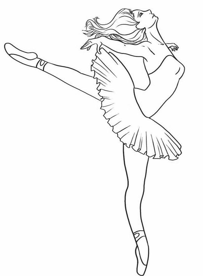 Printable Coloring Pages For Girls Dance
 Related Ballet Girl Coloring Page Printable