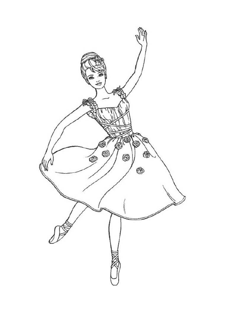 Printable Coloring Pages For Girls Dance
 Free Printable Ballet Coloring Pages For Kids