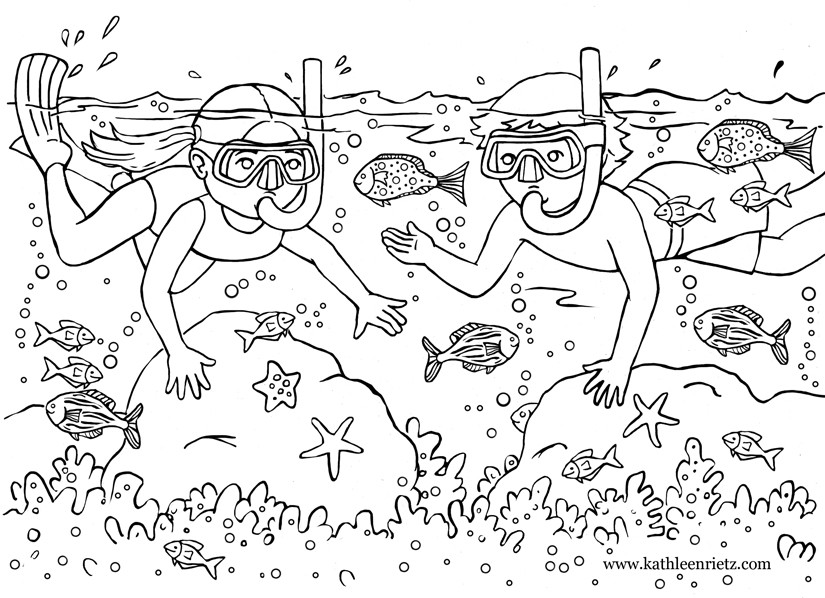 Printable Coloring Pages For Girls Summer Vacation
 Summer Coloring Pages summer vacation coloring pages