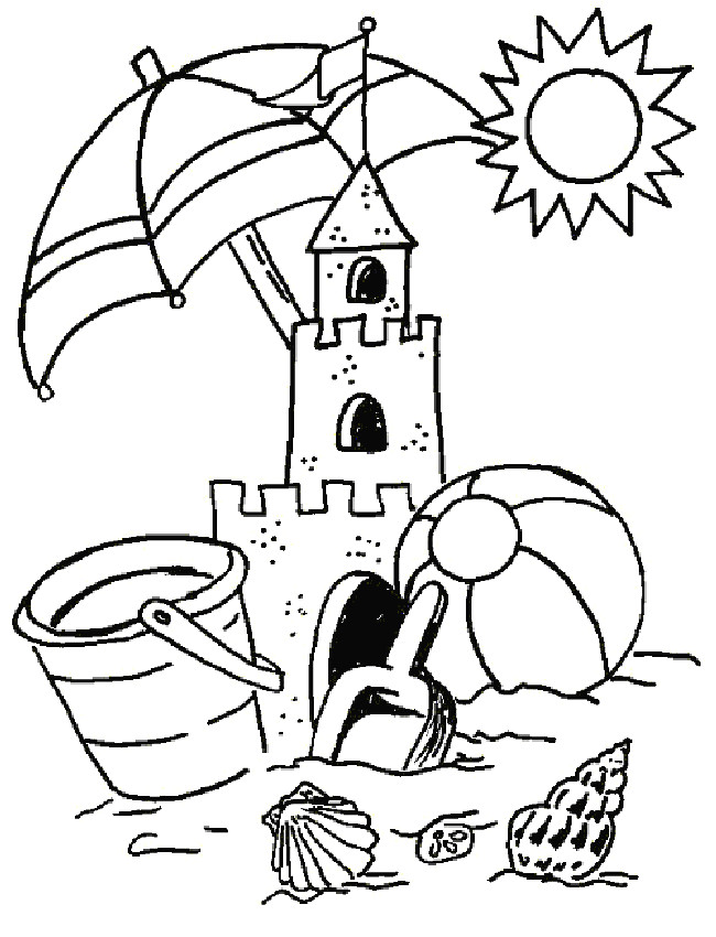 Printable Coloring Pages For Girls Summer Vacation
 Summer Vacation Printable coloring pages for kids