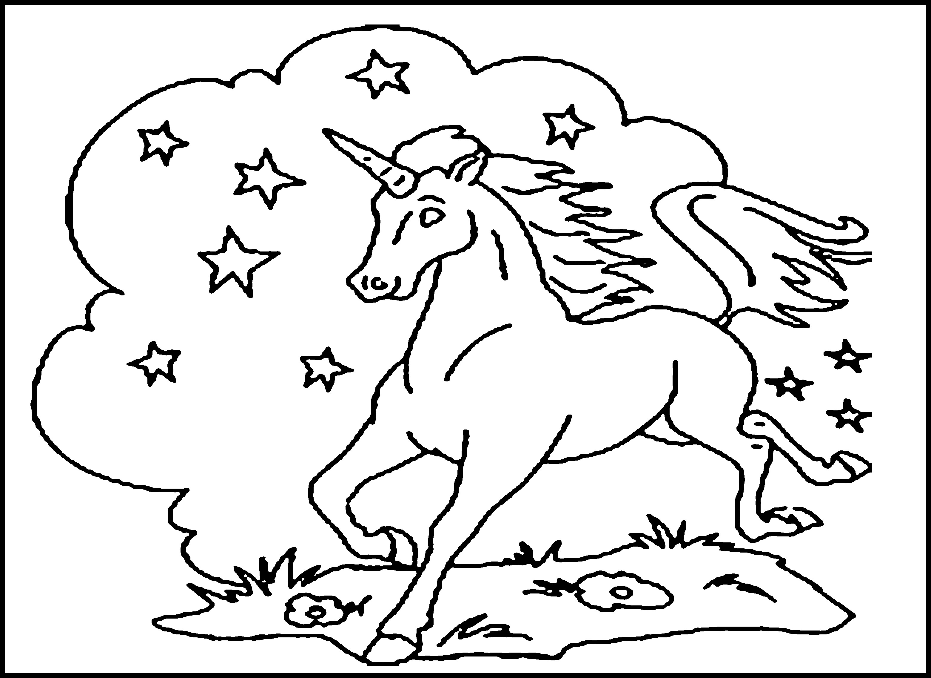 Printable Coloring Pages For Kids Unicorn
 Free Printable Unicorn Coloring Pages For Kids